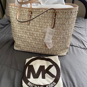 New Michael Kors tote bag with studs